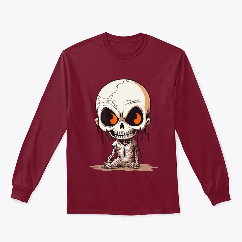 Grin and Scare It: Spooky Skeleton Shirt