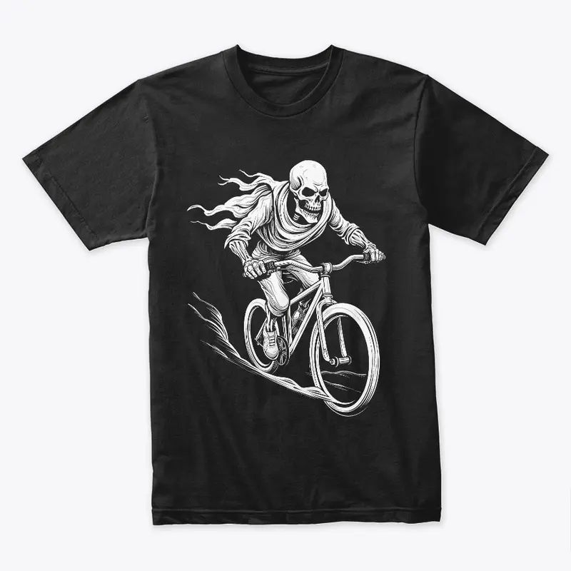 Past the Grave: Skeleton Bike Ride Tee