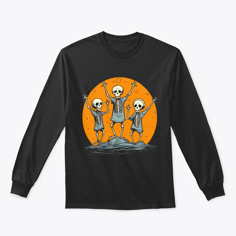 Skeleton Party: Spooky Halloween Tee