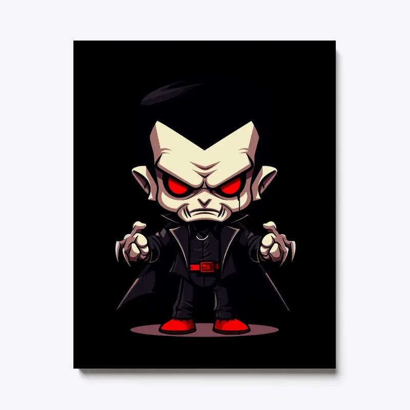 Spooky Cartoon Dracula Halloween Tee