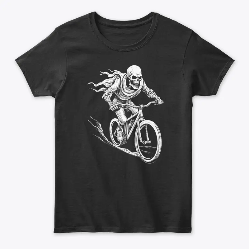 Past the Grave: Skeleton Bike Ride Tee