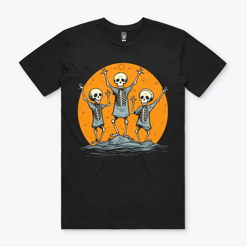 Skeleton Party: Spooky Halloween Tee