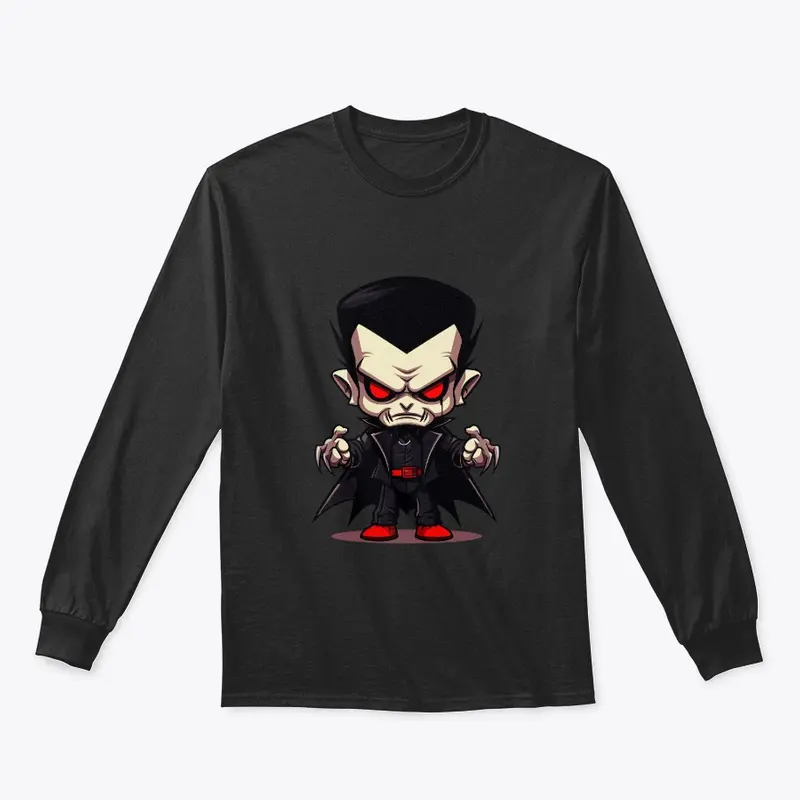 Spooky Cartoon Dracula Halloween Tee