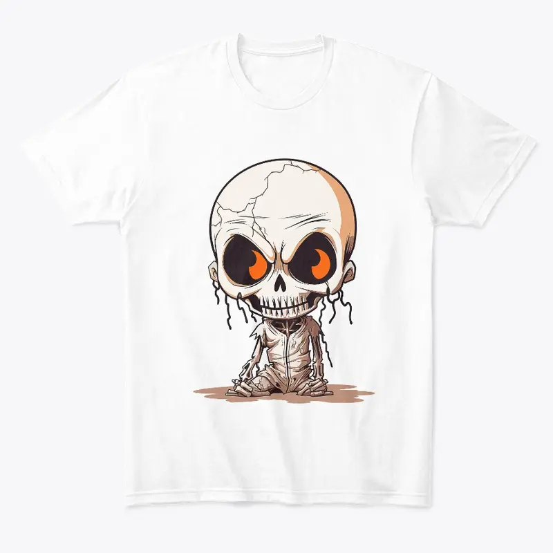 Grin and Scare It: Spooky Skeleton Shirt