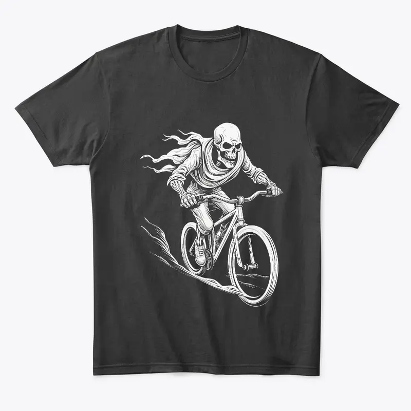 Past the Grave: Skeleton Bike Ride Tee