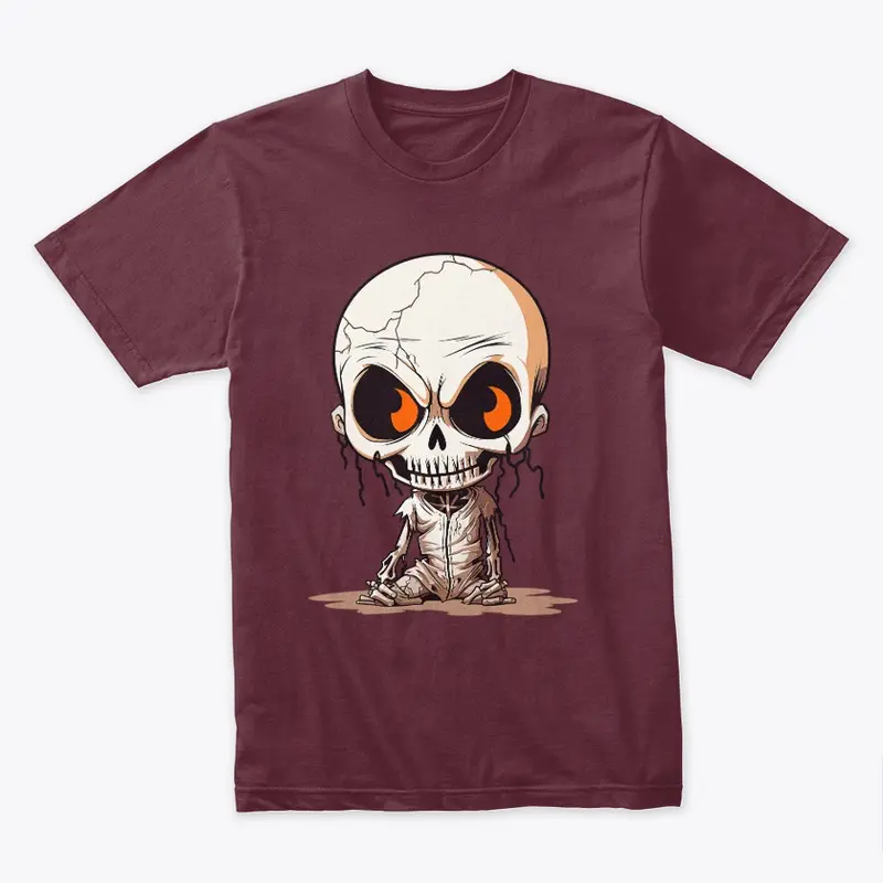 Grin and Scare It: Spooky Skeleton Shirt