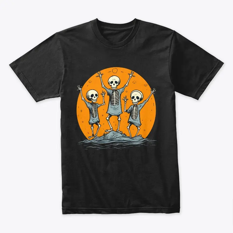 Skeleton Party: Spooky Halloween Tee