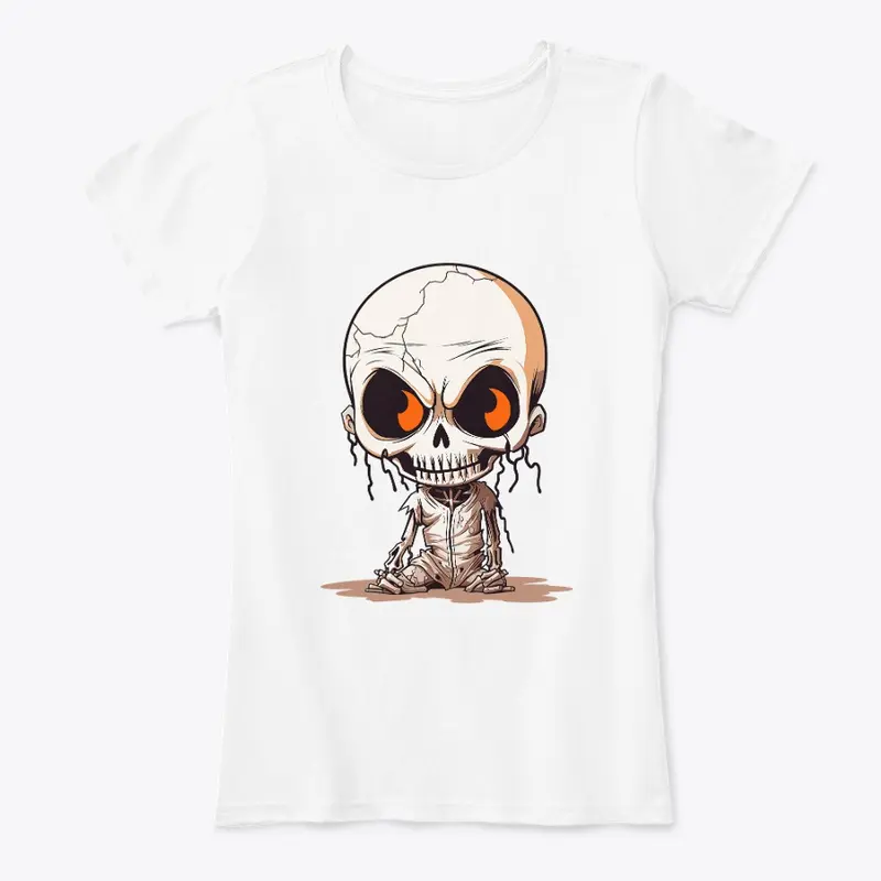 Grin and Scare It: Spooky Skeleton Shirt