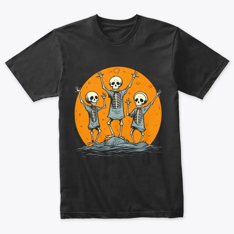 Skeleton Party: Spooky Halloween Tee