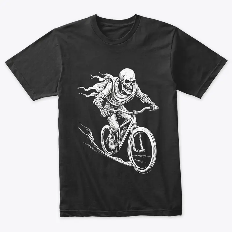 Past the Grave: Skeleton Bike Ride Tee