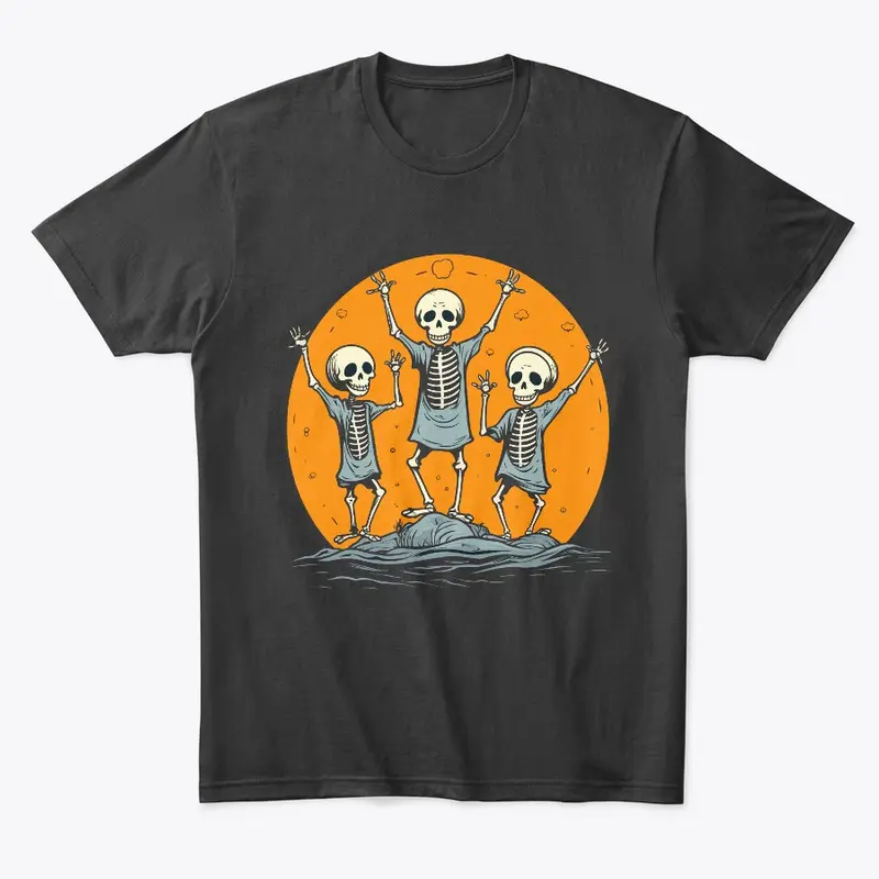 Skeleton Party: Spooky Halloween Tee