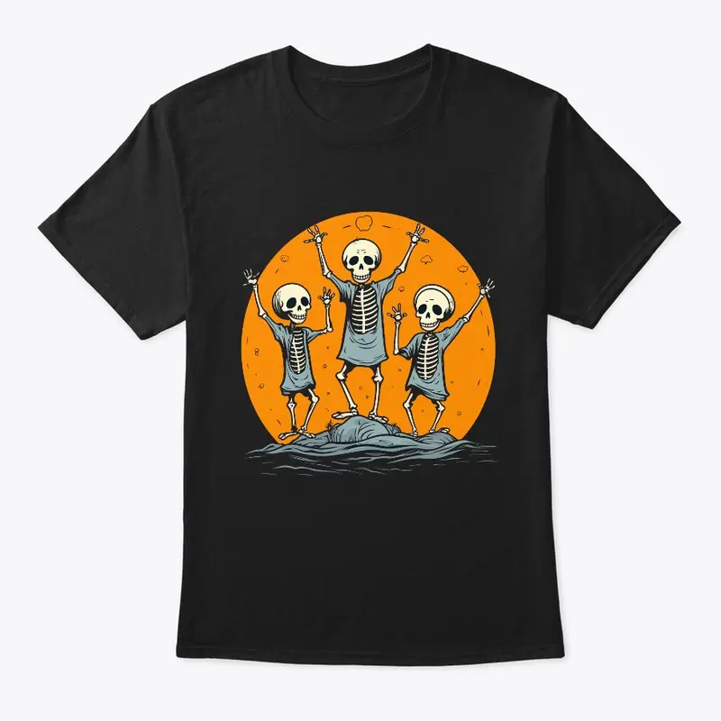 Skeleton Party: Spooky Halloween Tee