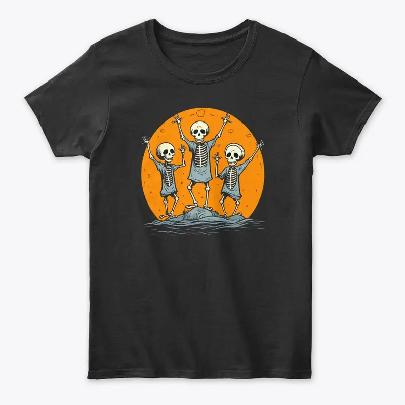 Skeleton Party: Spooky Halloween Tee